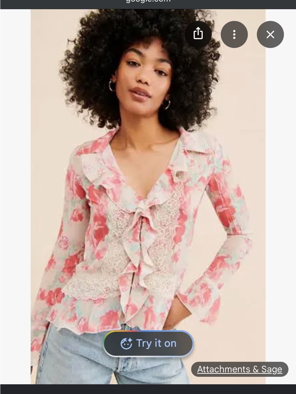 Free People Bad at Love Blouse - Picture 2 of 13